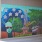 Mural of llama and jazz musician